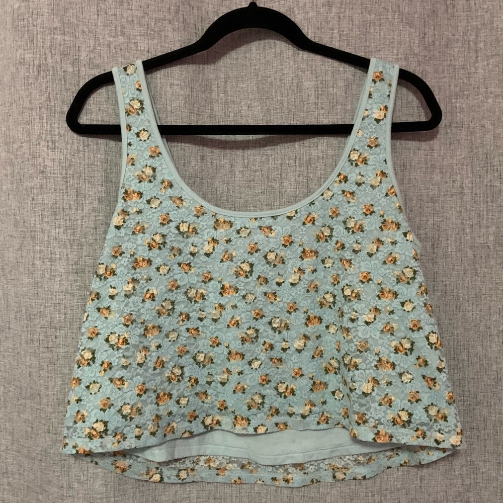 Floral Lace Crop Top